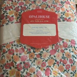 Opalhouse Jungalow King Multi Floral 100% Cotton Sheet Set